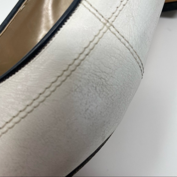 VAN ELI Vintage Navy and Ivory Pumps size 9N - Picture 10 of 12